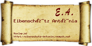 Eibenschütz Antónia névjegykártya