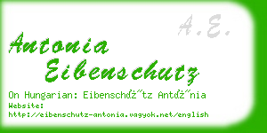 antonia eibenschutz business card